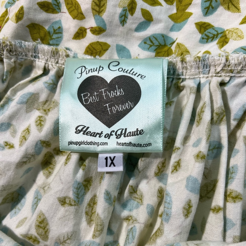 Pinup Couture Heart of Haute Leaf Skirt sz 1X - Picture 10 of 15